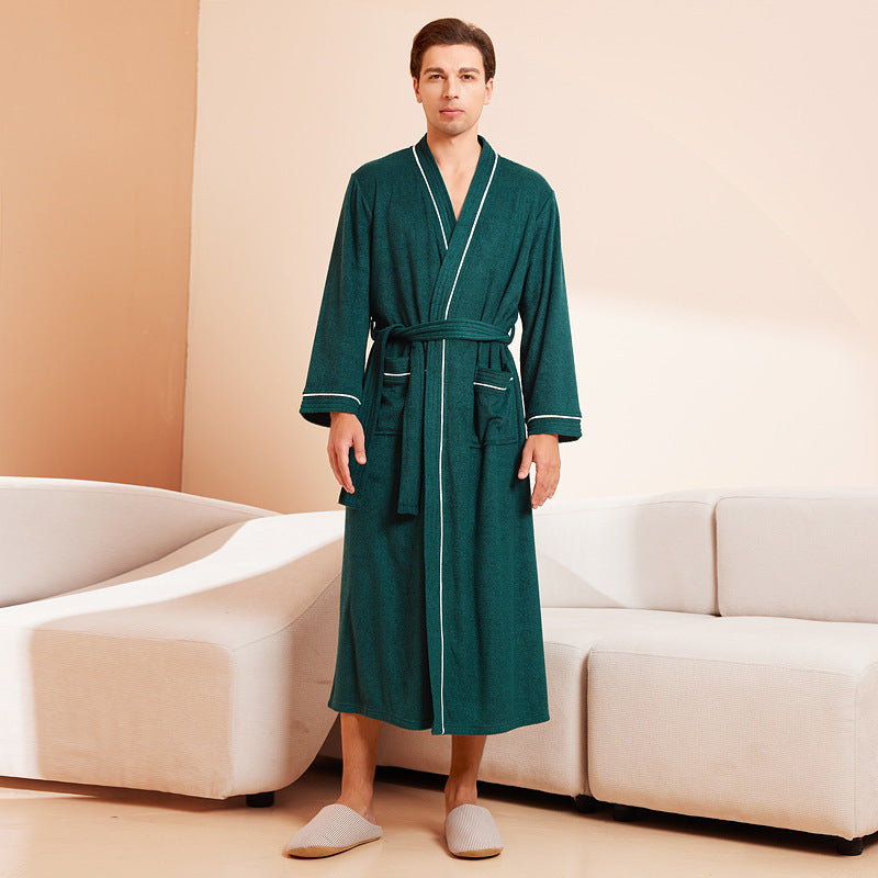 Bathrobe men's and women's towel fabric yukata