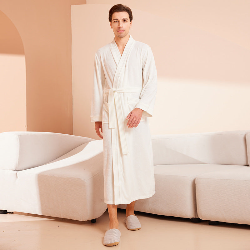 Bathrobe men's and women's towel fabric yukata