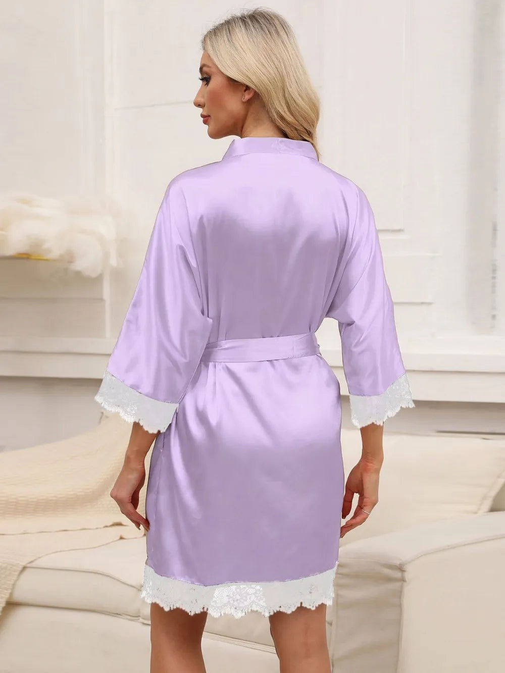 Elegant Lace Sleepwear Robe