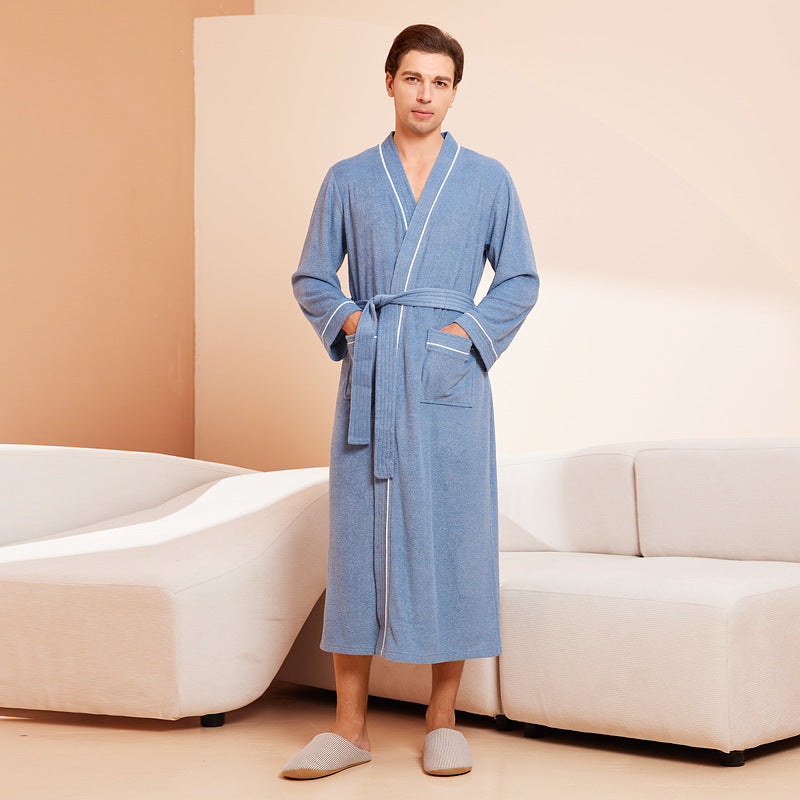 Bathrobe men's and women's towel fabric yukata