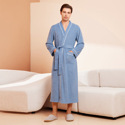 Bathrobe men's and women's towel fabric yukata