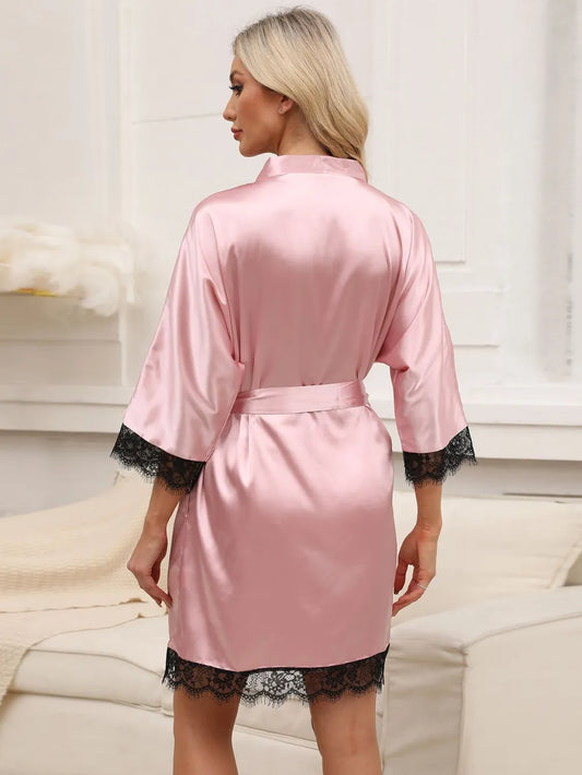 Elegant Lace Sleepwear Robe