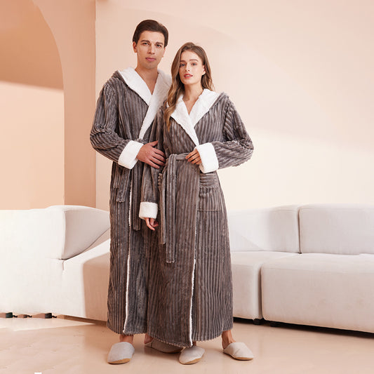 Luxury Hooded Couple Robe