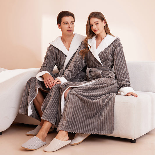Luxury Hooded Couple Robe